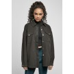 Urban Classics Ladies Classic Overshirt Zwart Oversized