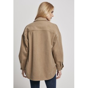 Urban Classics Ladies Classic Overshirt Met Knopen