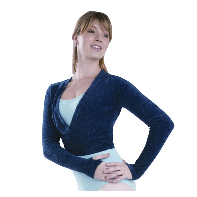 Harmonie SP3001 wikkelvestje voor dames blauw 