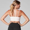 dames bh top in roomwit materiaal ToeSox en Tavi Noir voor pilates yoga barre dans en sport
