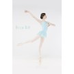 Wear moi canelle lichtblauw balletpakje met rokje bloemen