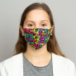Papillon wasbaar mondkapje met print PA7076