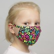 Papillon PK7076 Neon panterprint mondkapje voor kinderen herbruikbaar