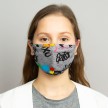 Papillon PA7076 graffiti print mondkapje van katoen