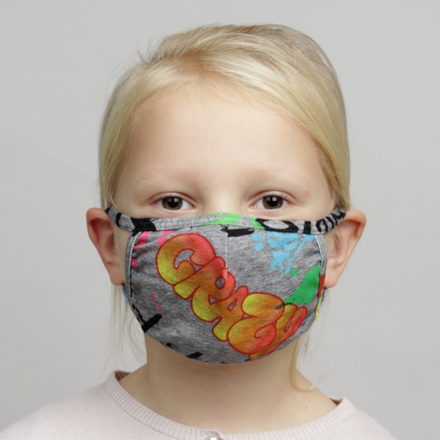 Papillon Mondkapje met Graffiti print PK7076 Kinderen