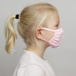 Papillon katoenen mondkapje voor meisjes roze PK7076