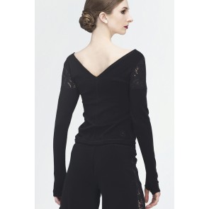 Wear Moi Zwarte Ballet Sweater voor dames Bonny