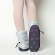 Russian Pointe Ballet Booties Sparkling Collection zilver met zwarte zool