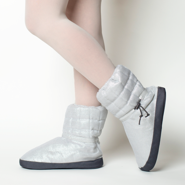 Russian Pointe gewatteerde WarmUp Booties Sparkling Collection
