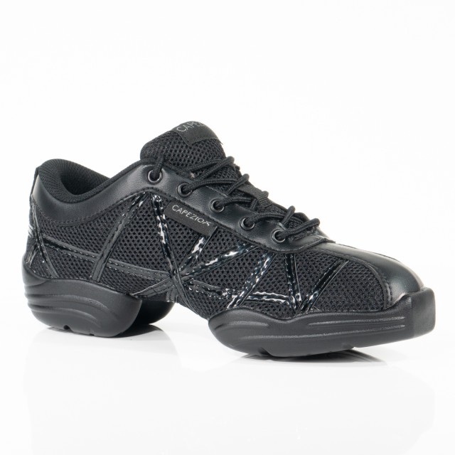 Capezio Web DS19 zwarte danssneaker met splitzool