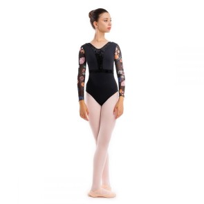 Sansha Denia Balletpak Lange Mouwen met Bloemenprint