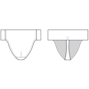 Capezio N26 Versterkte Dancebelt Voor Heren sketch