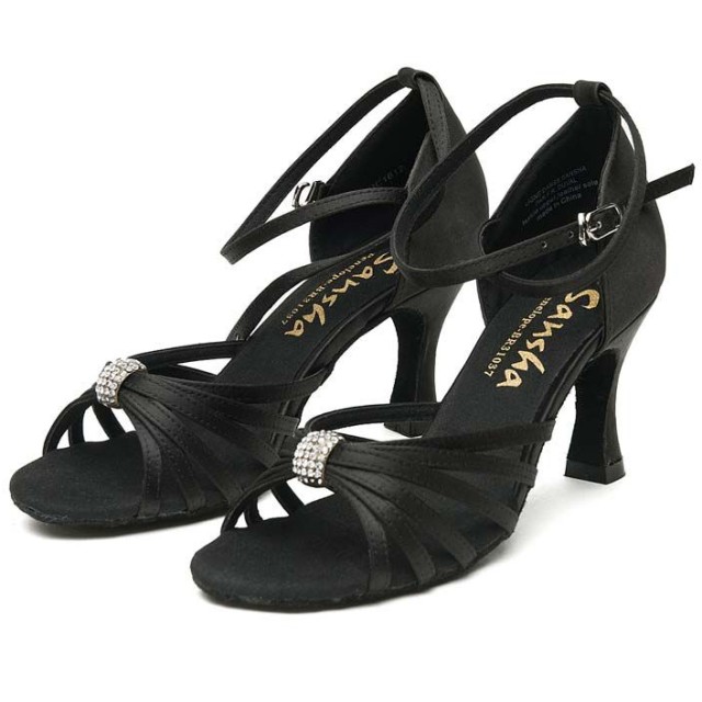Sansha Penelope Salsaschoenen voor Dames Suede Zool