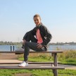 Donnay Dames Vest met kraag Fay grijs model