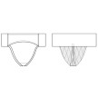 Capezio Gewatteerde Katoenen Dancebelt N5930 sketch