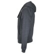 Donnay Heren Vest met capuchon Bruce gemêleerd donker grijs voorkant