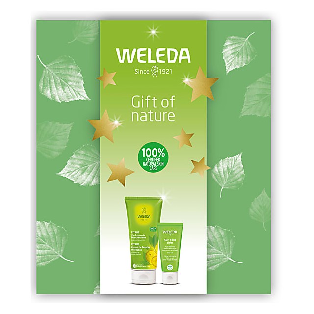 Weleda Citrus Douchecreme en Skin Food Light cadeau pakket A23638