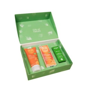 Weleda Arnica Sport massageolie en douchegel en Skin Food cadeau pakket