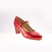 Begona Cervera Dames Flamenco dansschoenen M03 Correa rood leer