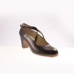 Begona Cervera Dames Flamenco dansschoenen M04 Cruzado I zwart leer