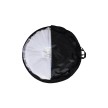 LikeG Zwarte Polyester Tutu Tas met Spitzenprint 