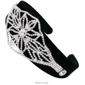 Alista Haarband van fluweel met Strass-versiering voor ballet B07515