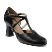 SoDanca SD152 Broadway-cabaretschoen met T-riempje zwart