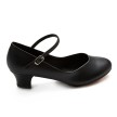 So Danca Splitzool Charactere Schoen met Lederen zool zwart
