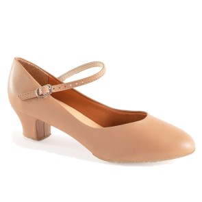 So Danca Splitzool Charactere Schoen met Lederen zool karamel