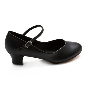 So Danca Splitzool Charactere Schoen met Lederen zool zwart