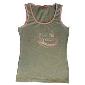 Papillon 611PK2950-820 Meisjes Top Racerback "Know I'M Gorgeous" Uitverkoop