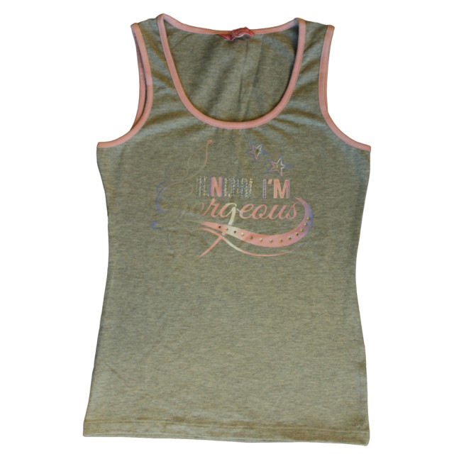 Papillon 611PK2950-820 Meisjes Top Racerback "Know I'M Gorgeous" Uitverkoop
