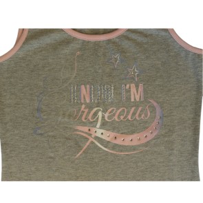 Papillon TOP RACERBACK Know I'M Gorgeous SALE
