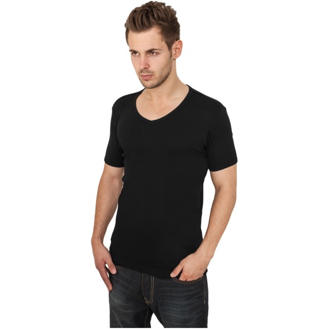 Urban Classics Slim 1by1 V-Neck Tee TB367 SALE