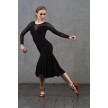 Studio Moscow SM8018-037 Zwarte Dansjurk voor Argentijnse Tango