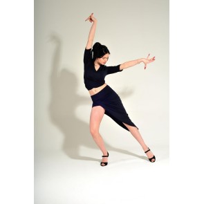 Studio Moscow SM7011 Asymmetrische Gedrapeerd Rok