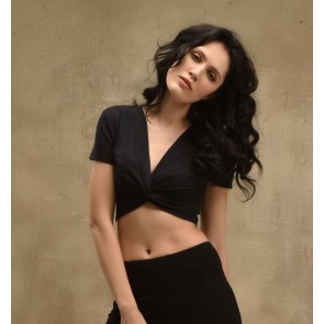 Studio Moscow SM6029 Zwarte Crop DansTop