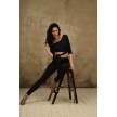 Studio Moscow SM6030 Zwarte Crop DansTop