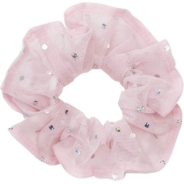 Wear Moi Ballet tutu Scrunchie roze haarelastiek met Pailletten DIV72