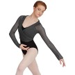Danskleding Sale wikkelvest Capezio Donkergrijs Warm up danskleding