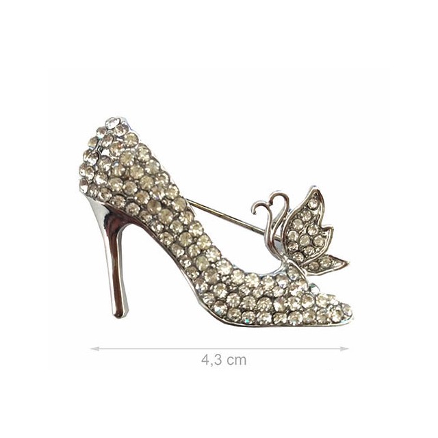 Alista F370068 Naaldhak Broche met Strass