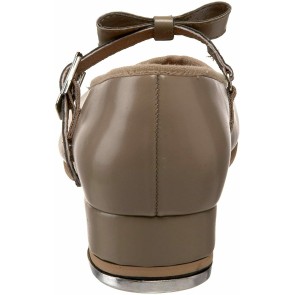 Bloch BL352L tapschoenen beige strik gespsluiting achterkant