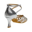Diamant 035-087-013 zilveren dames dansschoenen met stevige hak
