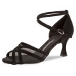 Diamant 035-087-040 dames latin dansschoenen zwart mesh 