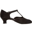 Diamant 053-014-001 dames ballroomschoenen zwart binnenkant