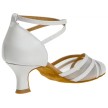 Diamant 147-068-391 latin schoenen satijn wit mesh
