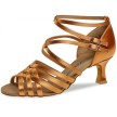 Diamant 108-077-379 latin schoenen brons satijn 