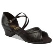 Supadance 1226 dansschoenen lage blokhak zwart 