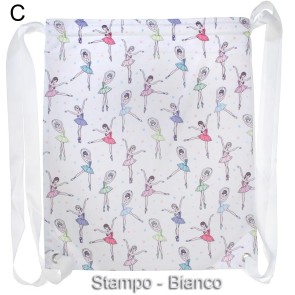 Alista Rugtas met Ballerina Print Wit