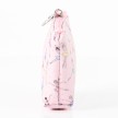 Zalmroze portemonnee met ballerina print